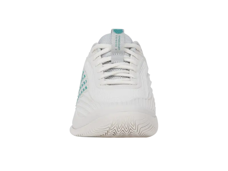 KSwiss Women's Tennis Shoes Hypercourt Express 3 - All Court Wide - Blanc / Gray/Baltic