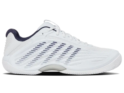 KSwiss Men's Tennis Shoes Hypercourt Express 3 - Clay Court - White/Peacoat/Silver