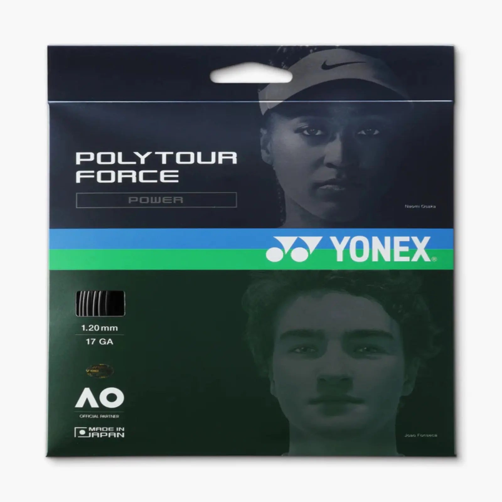 Yonex Poly Tour Force 120 Tennis String Set -Black