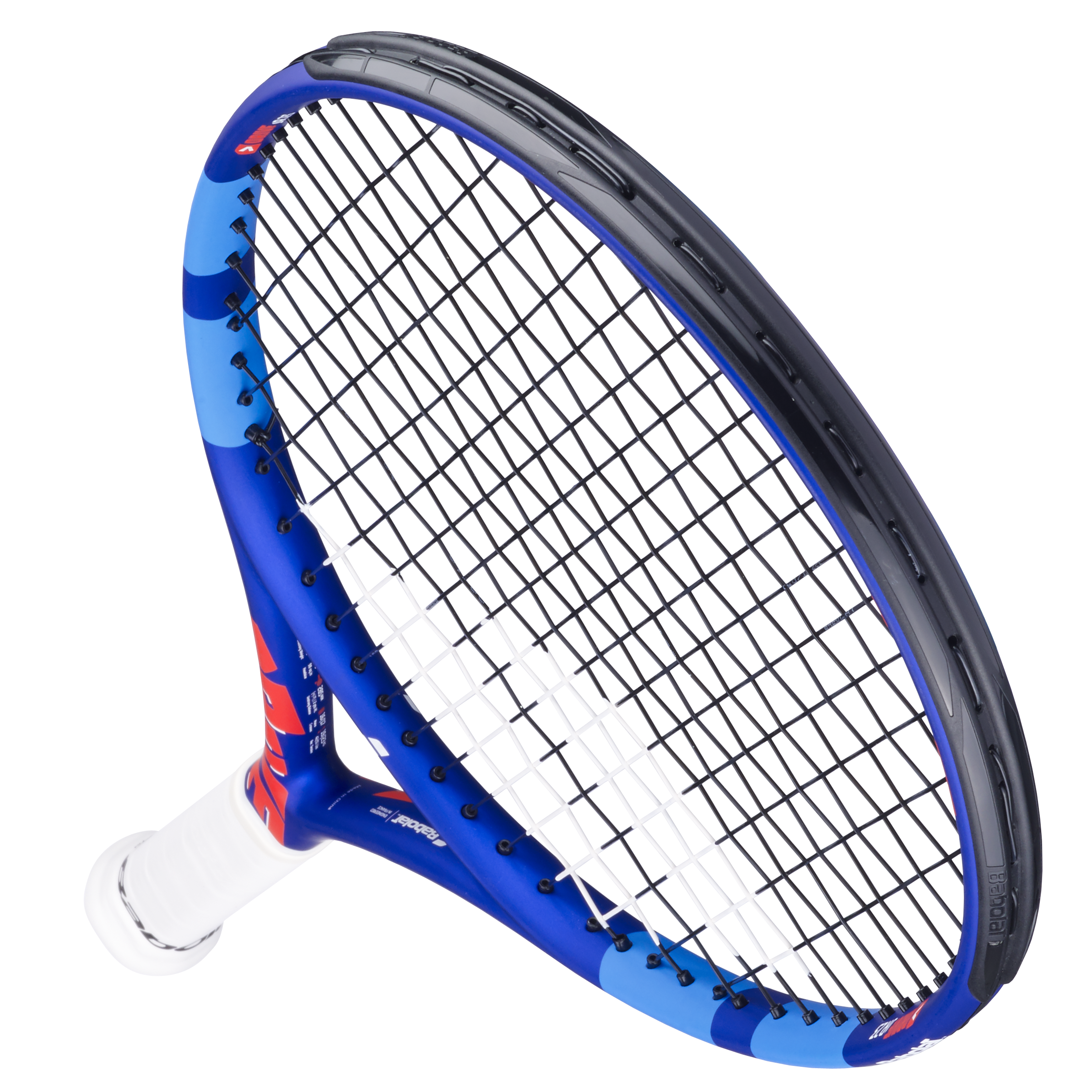Babolat Junior Tennis Racquet Drive Jr 23 in blue and red with white grip.
