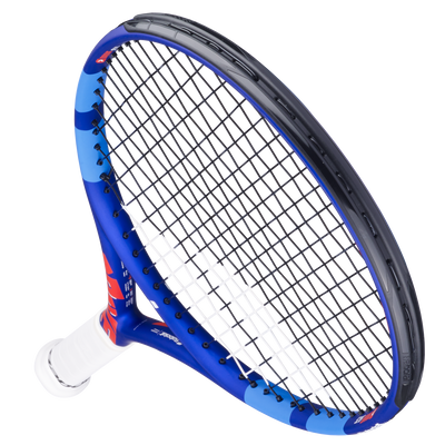 Babolat Junior Tennis Racquet Drive Jr 23 in blue and red with white grip.