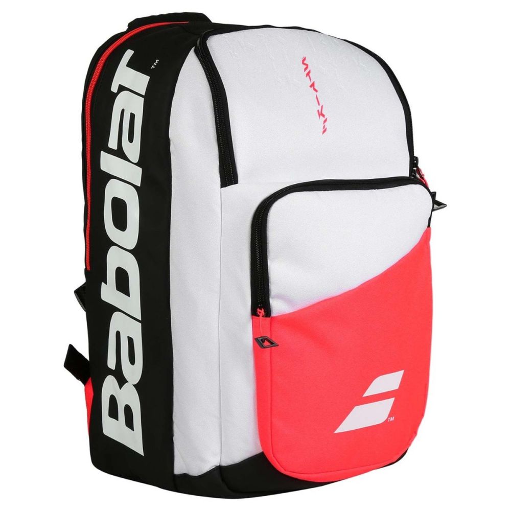 Babolat Tennis Bag Pure Strike Backpack White Orange
