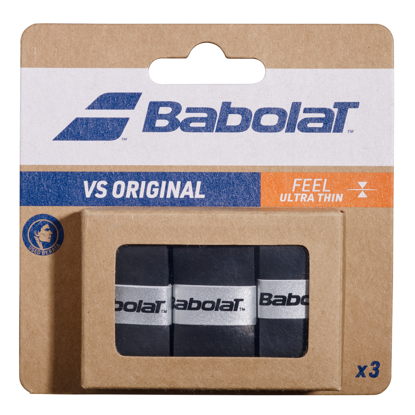 Babolat Tennis Overgrip Vs Original 3 Pack - Black