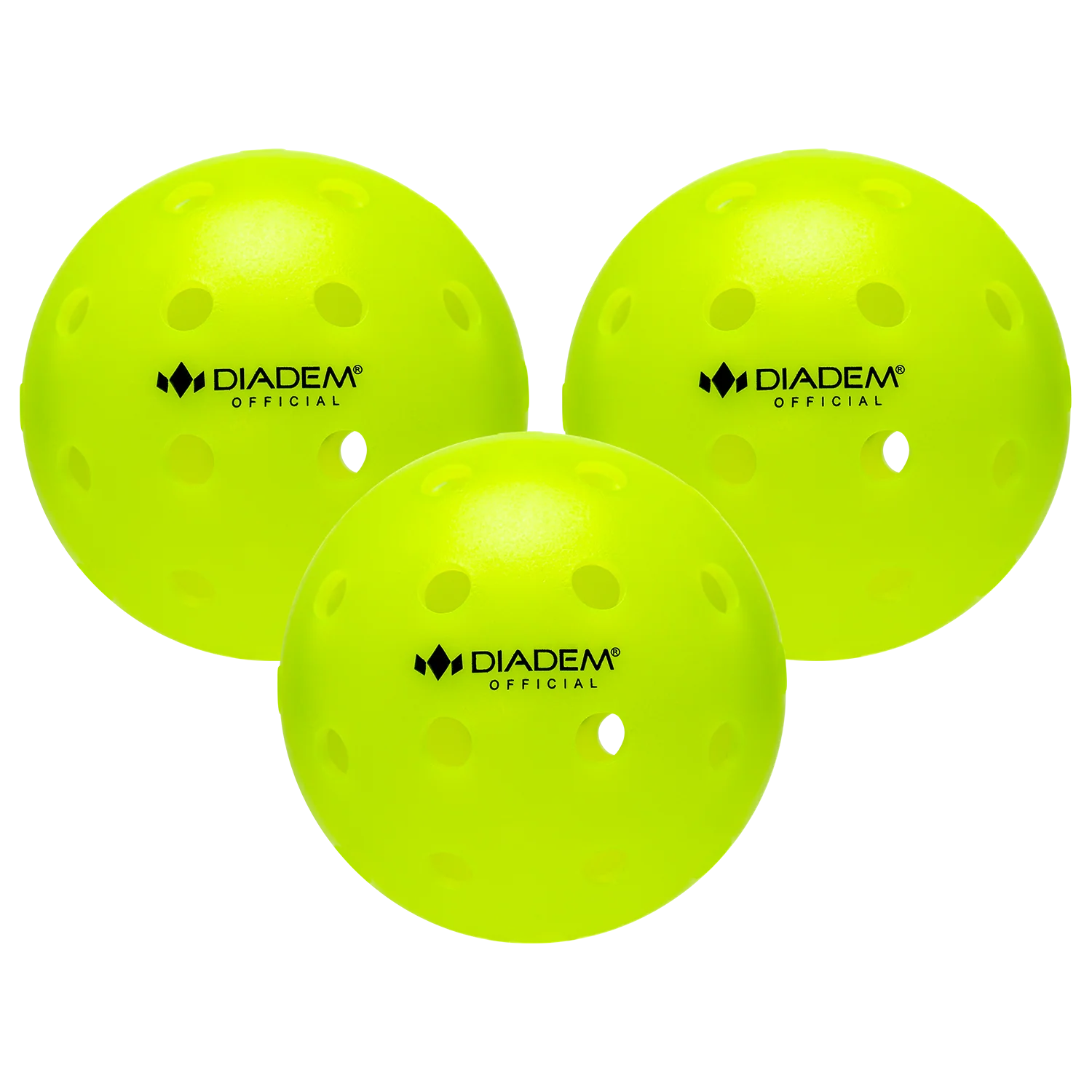Diadem Official Pickleball Outdoor Ball - 3 Pk Neon