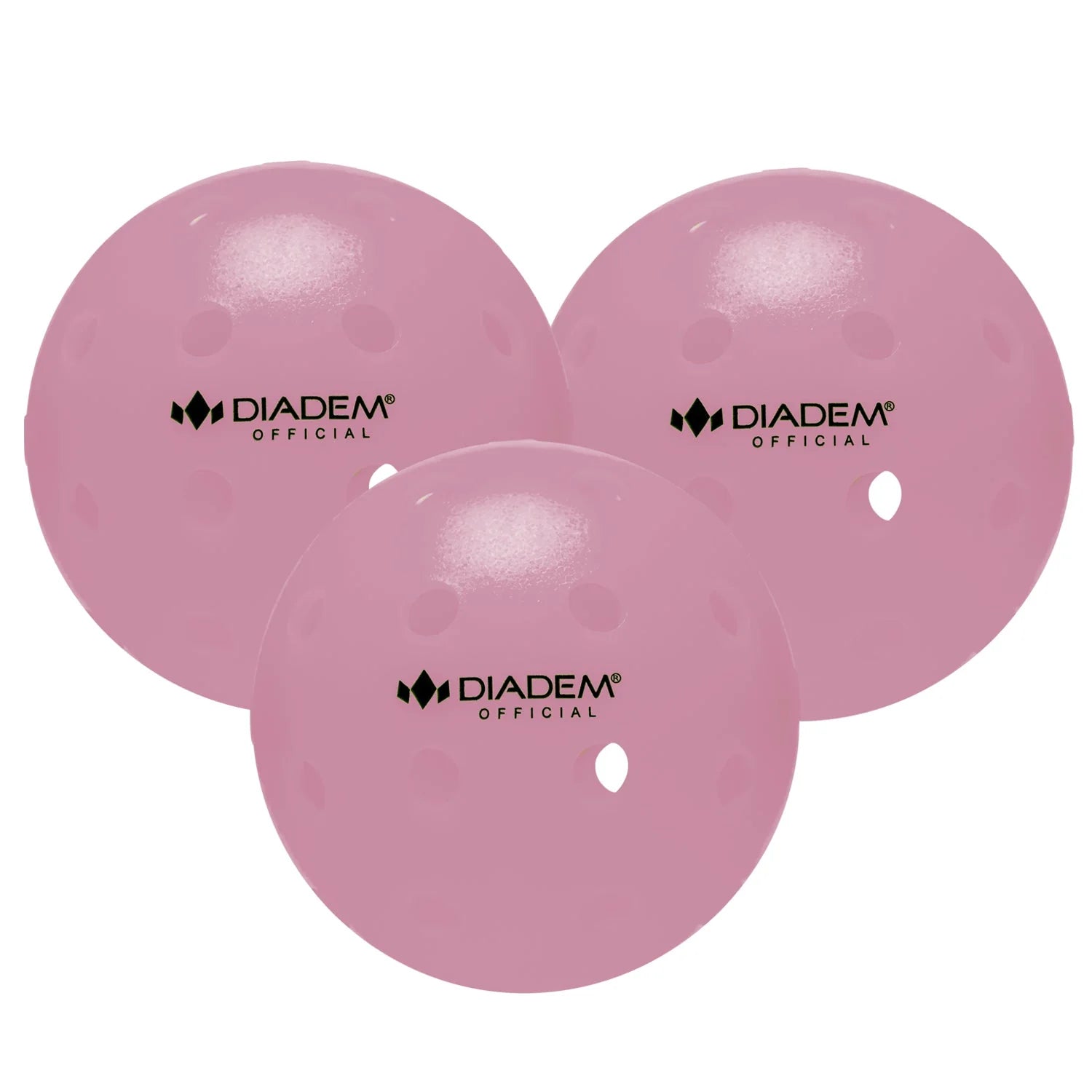 Diadem Official Pickleball Outdoor Ball - 3 Pk - Pink