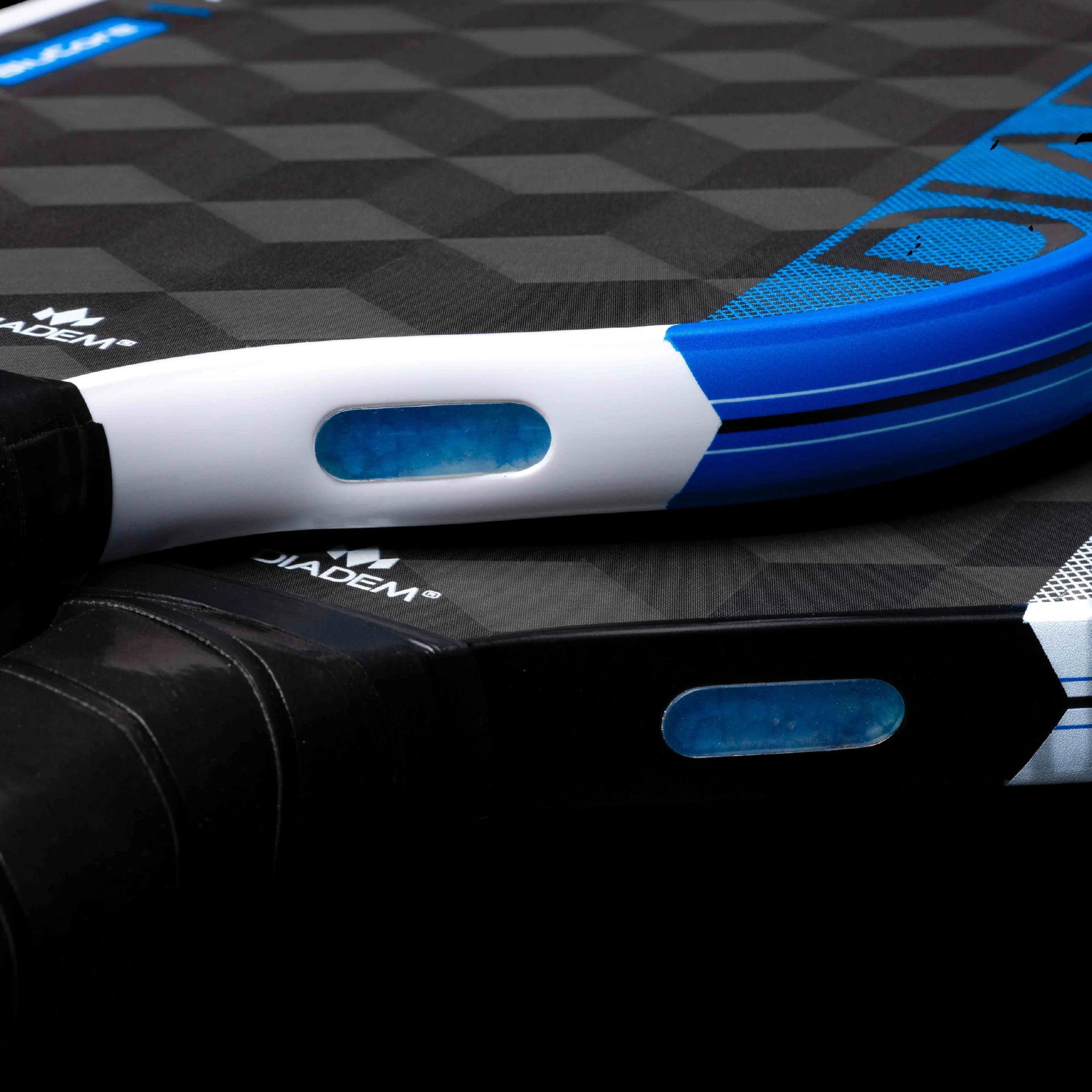 Diadem Pickleball Paddle Edge Blucore 16mm Hybrid Shape - Black