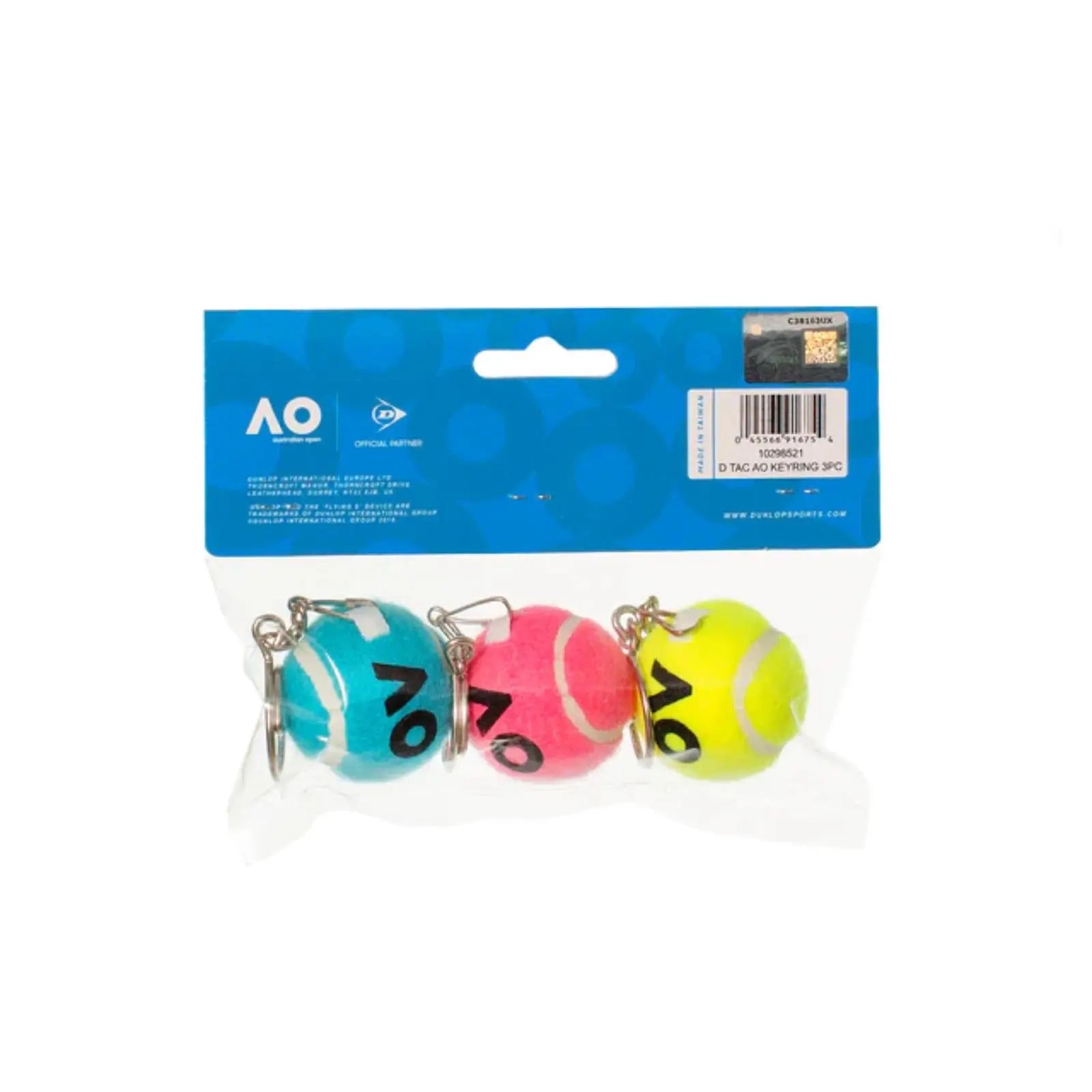 Dunlop Australia Open Keyring 3Pc