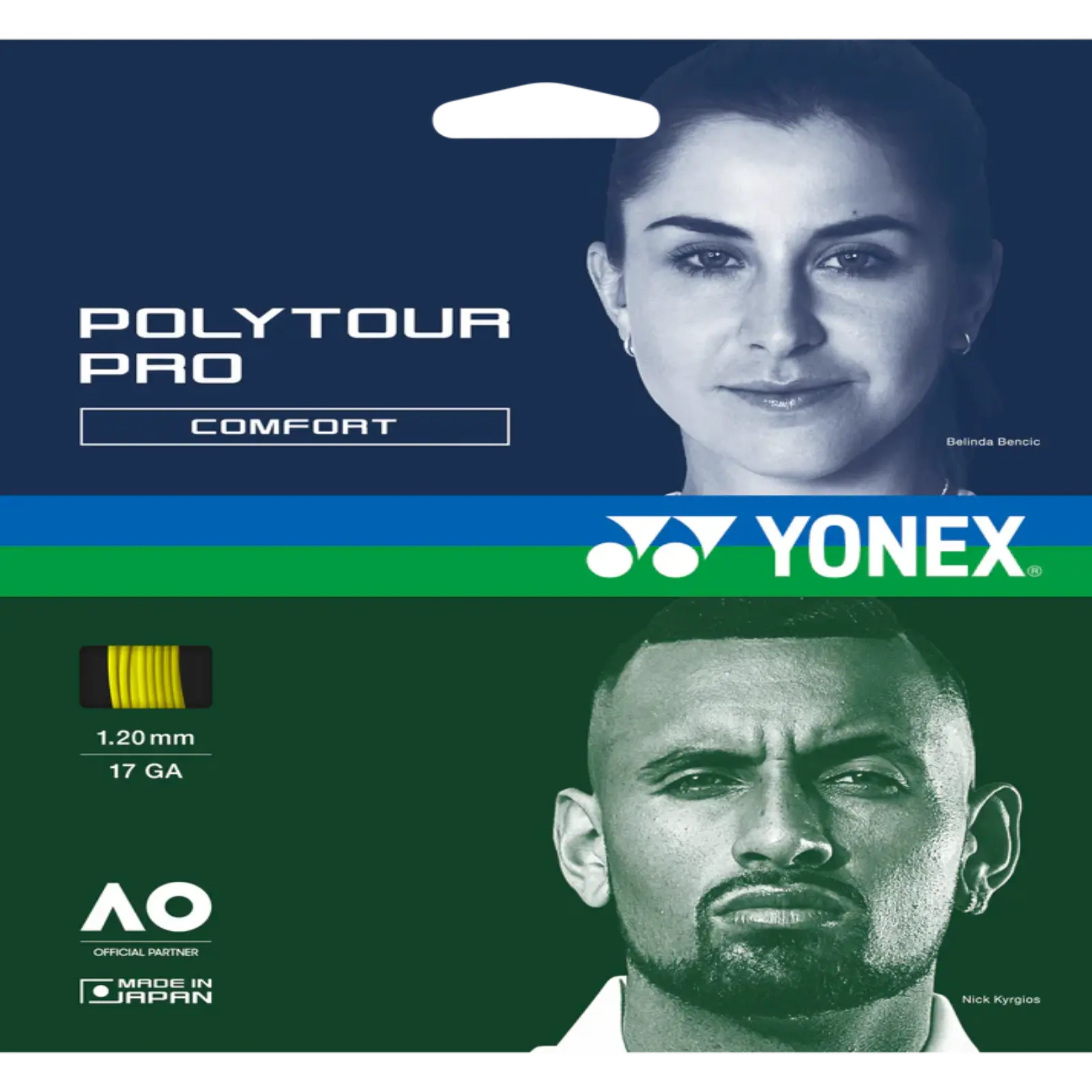 Yonex Tour Pro 120 Tennis String Set-Yellow