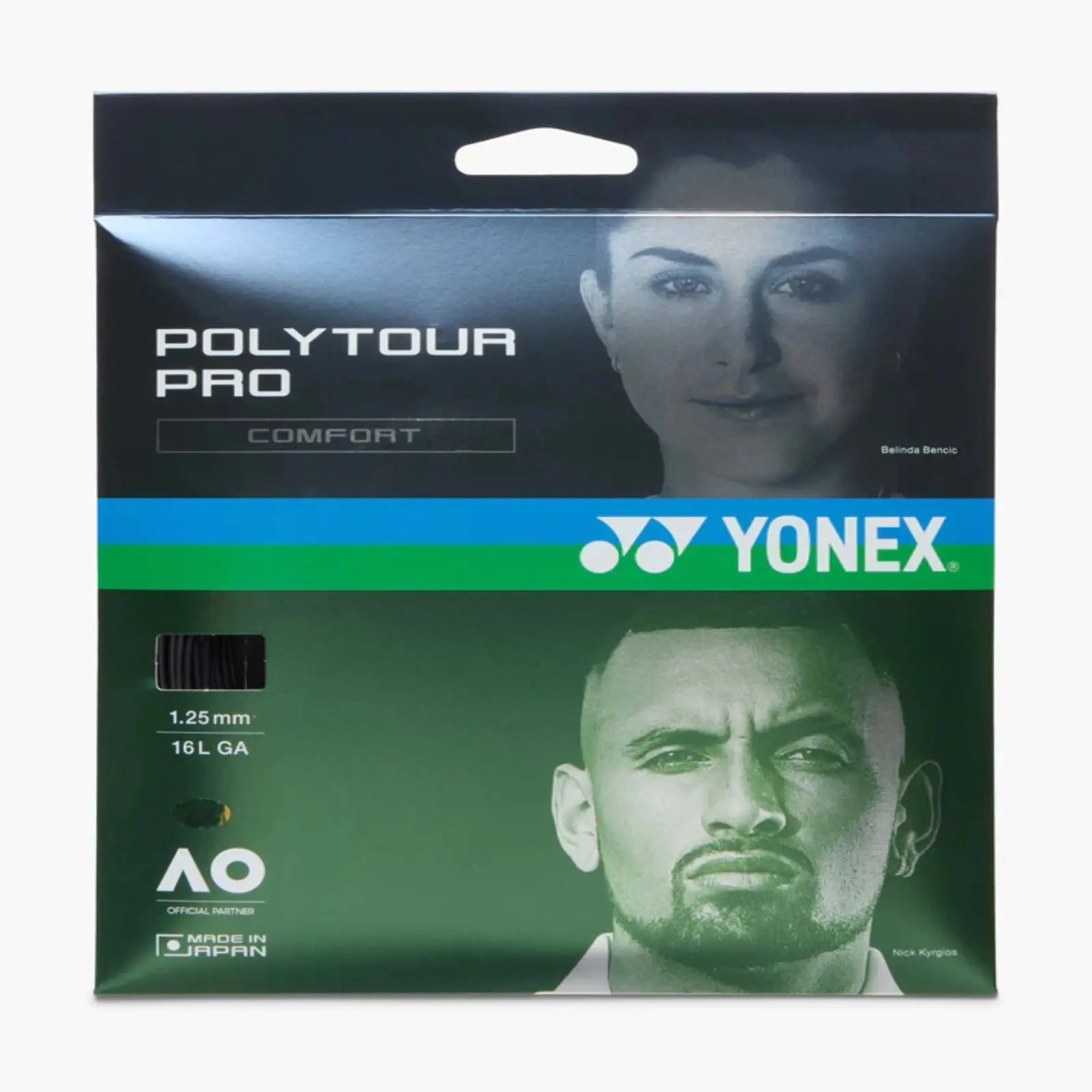 Yonex Tour Pro 125 Tennis String Set- Graphite
