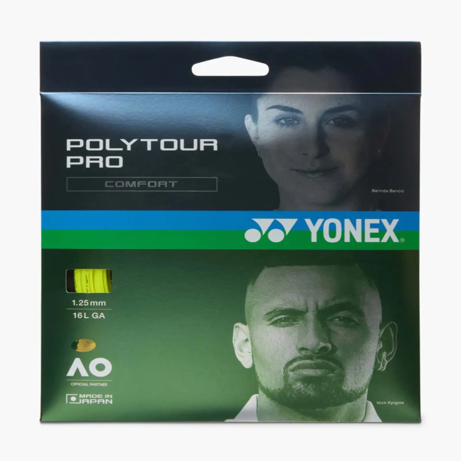 Yonex Tour Pro 125 Tennis String Set-Yellow