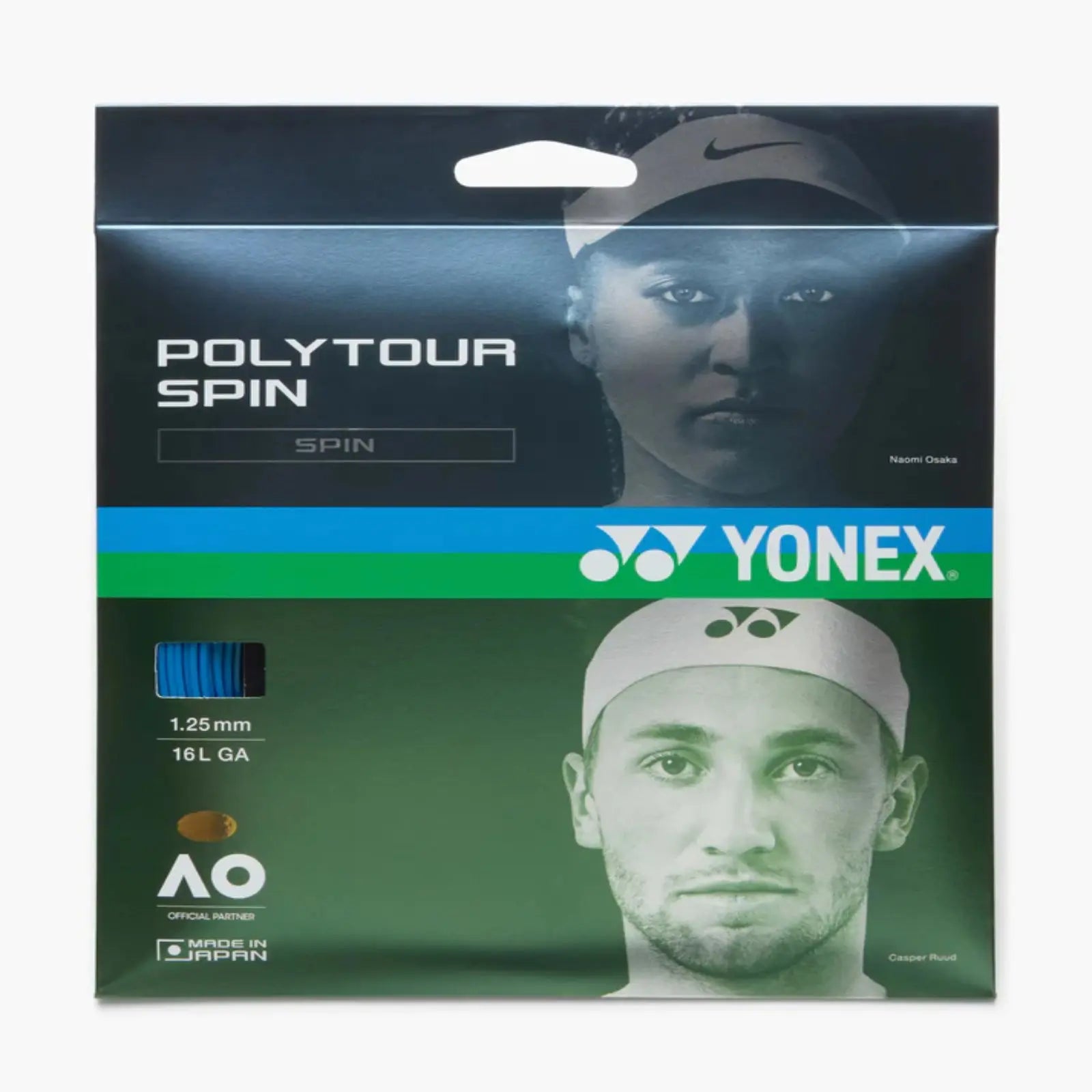Yonex Tour Spin 1.25 Tennis String Set-Cobalt