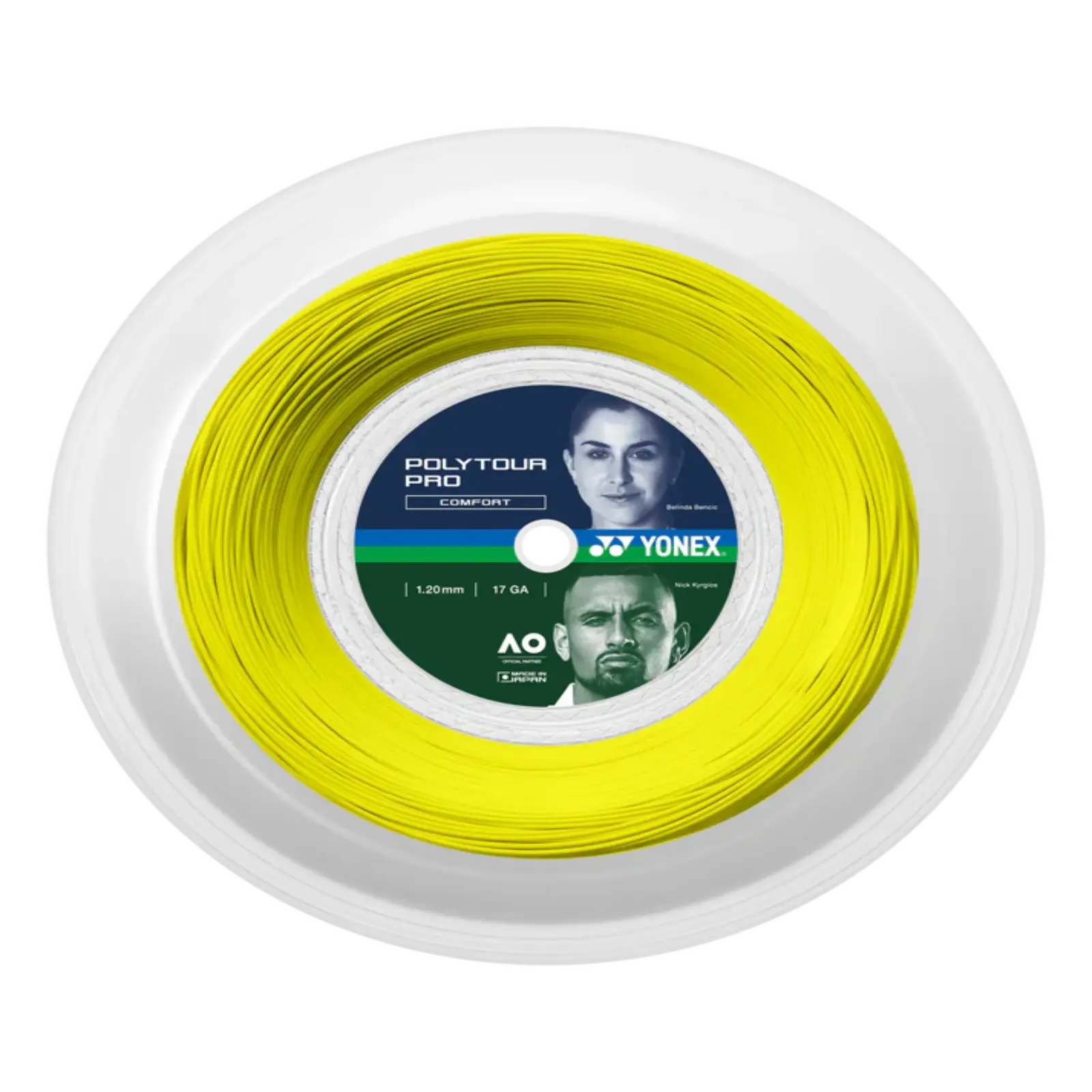 Yonex Tour Pro 125 Tennis String 200m Coil-Yellow