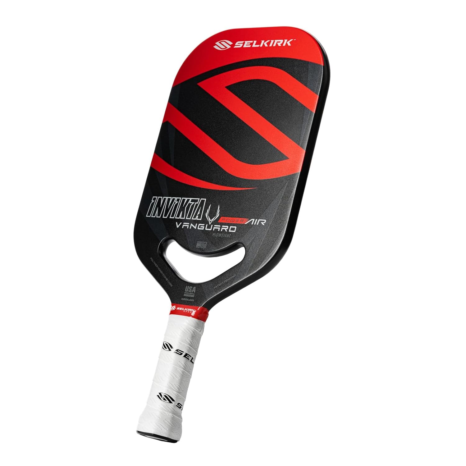 Selkirk Vanguard Power Air Invikta Pickleball Paddle Black/Red