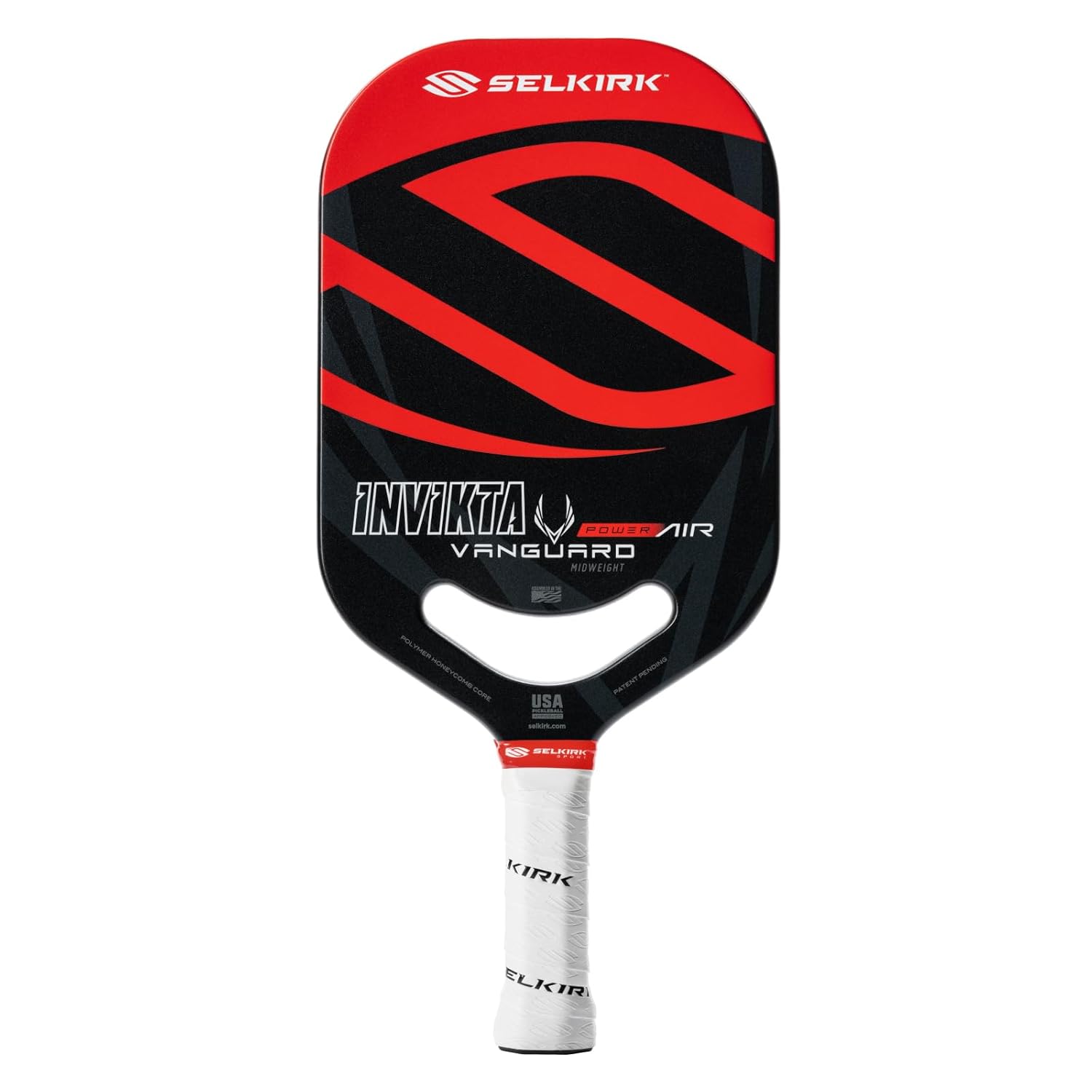 Selkirk Vanguard Power Air Invikta Pickleball Paddle Black/Red