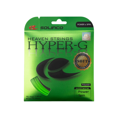 Solinco Hyper-G Soft Tennis String Set 1.3mm 16 Gauge -Green