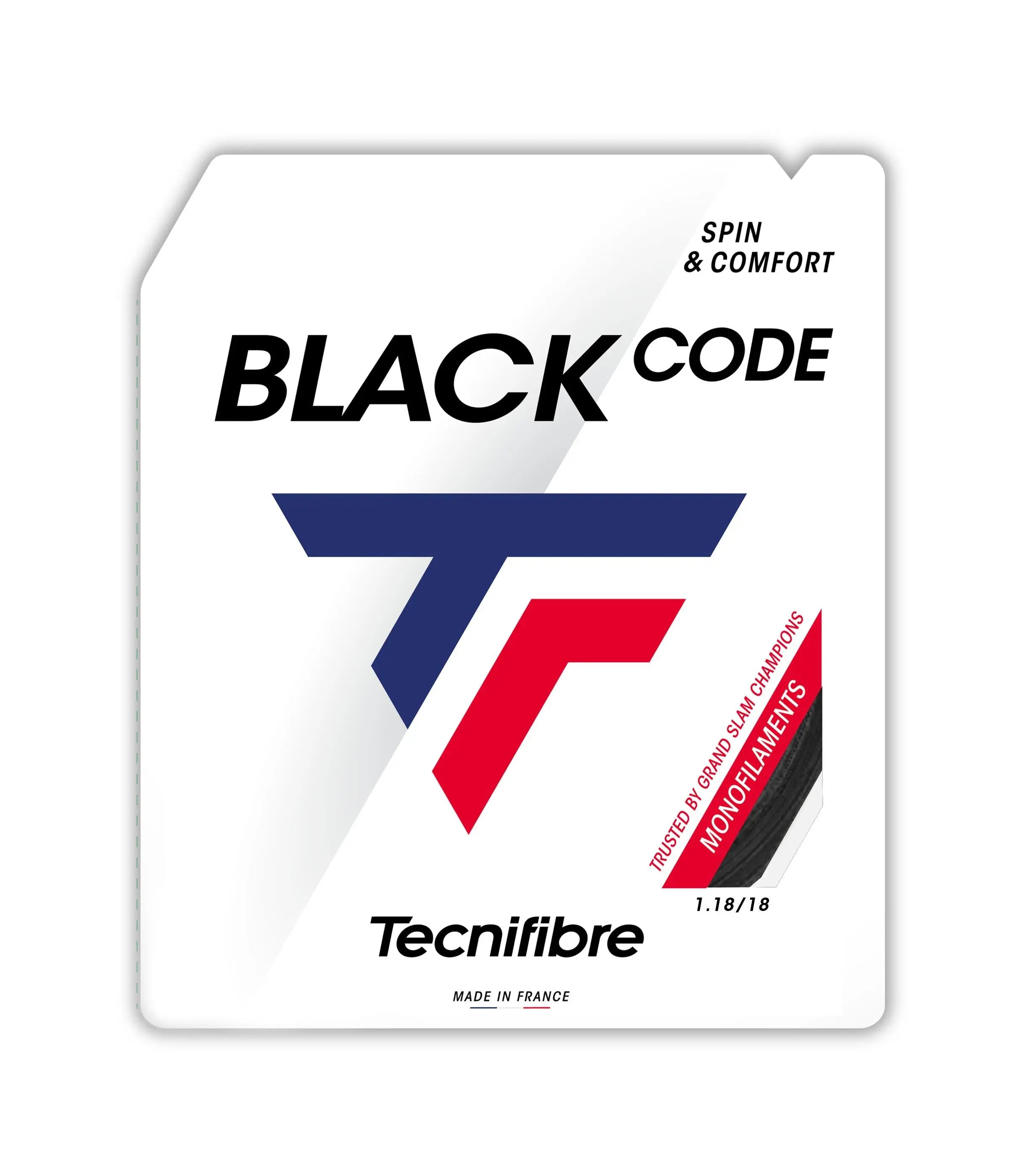 Tecnifibre Tennis String Blackcode 200M - Black - 1.18 - Polyester