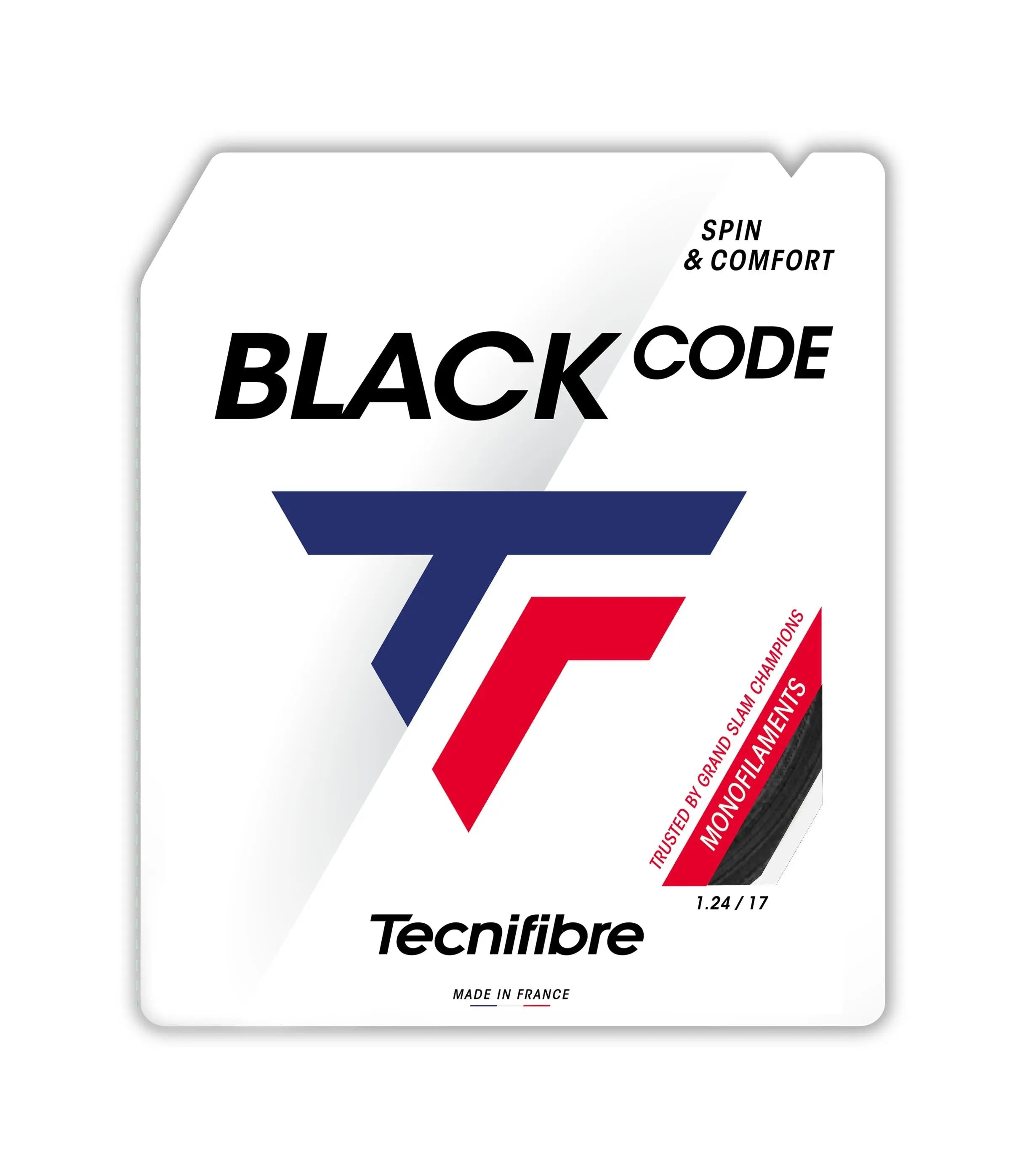 Tecnifibre Tennis String Blackcode 200M - Black - 1.24 - Polyester
