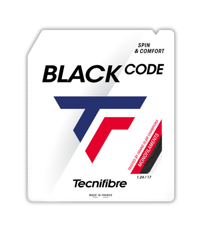 Tecnifibre Tennis String Blackcode 200M - Black - 1.24 - Polyester