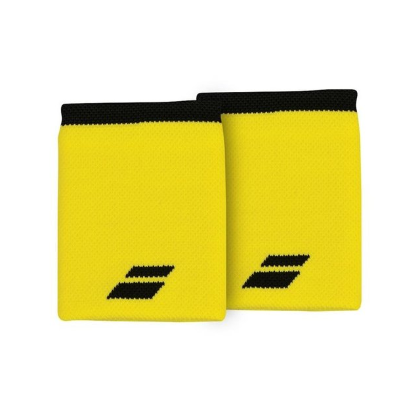 Babolat Logo Wristband Jumbo - Yellow/Black - 2 Pack