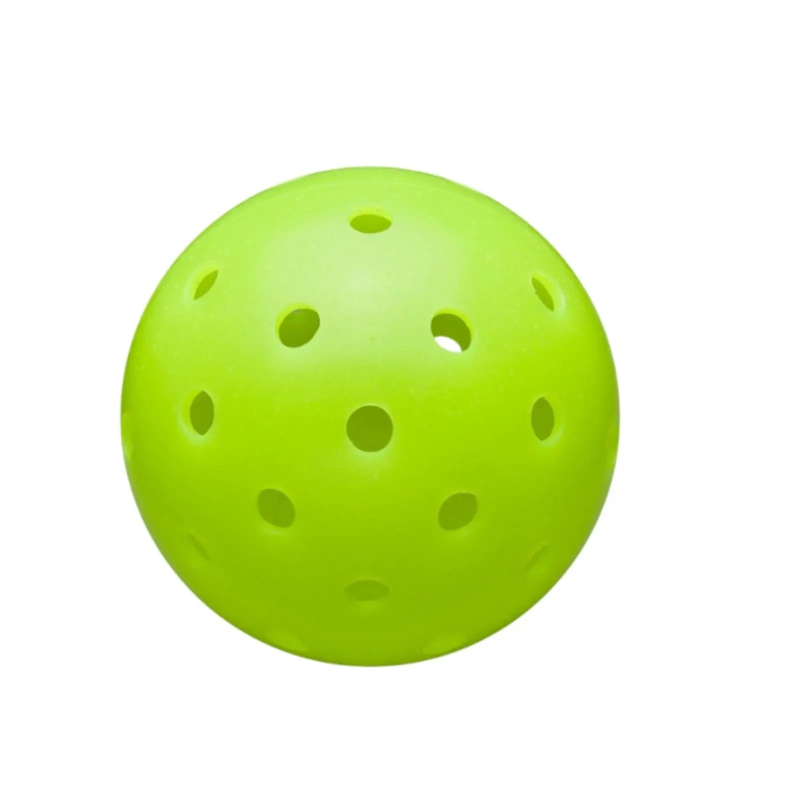 Bright neon green Wilson outdoor pickleball with a 40-hole design.