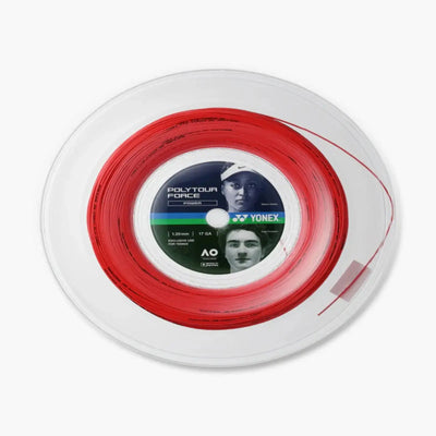 Yonex Poly Tour Force 120 Tennis String 200m Coil-Bright Red