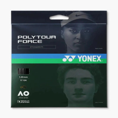 Yonex Polytour Force Power 1.25 16L GA Tennis String Set-Black