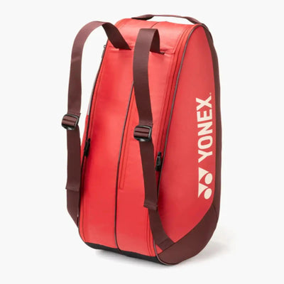 Yonex Team Tennis Racquet Bag 6 Racquets-Ruby Red