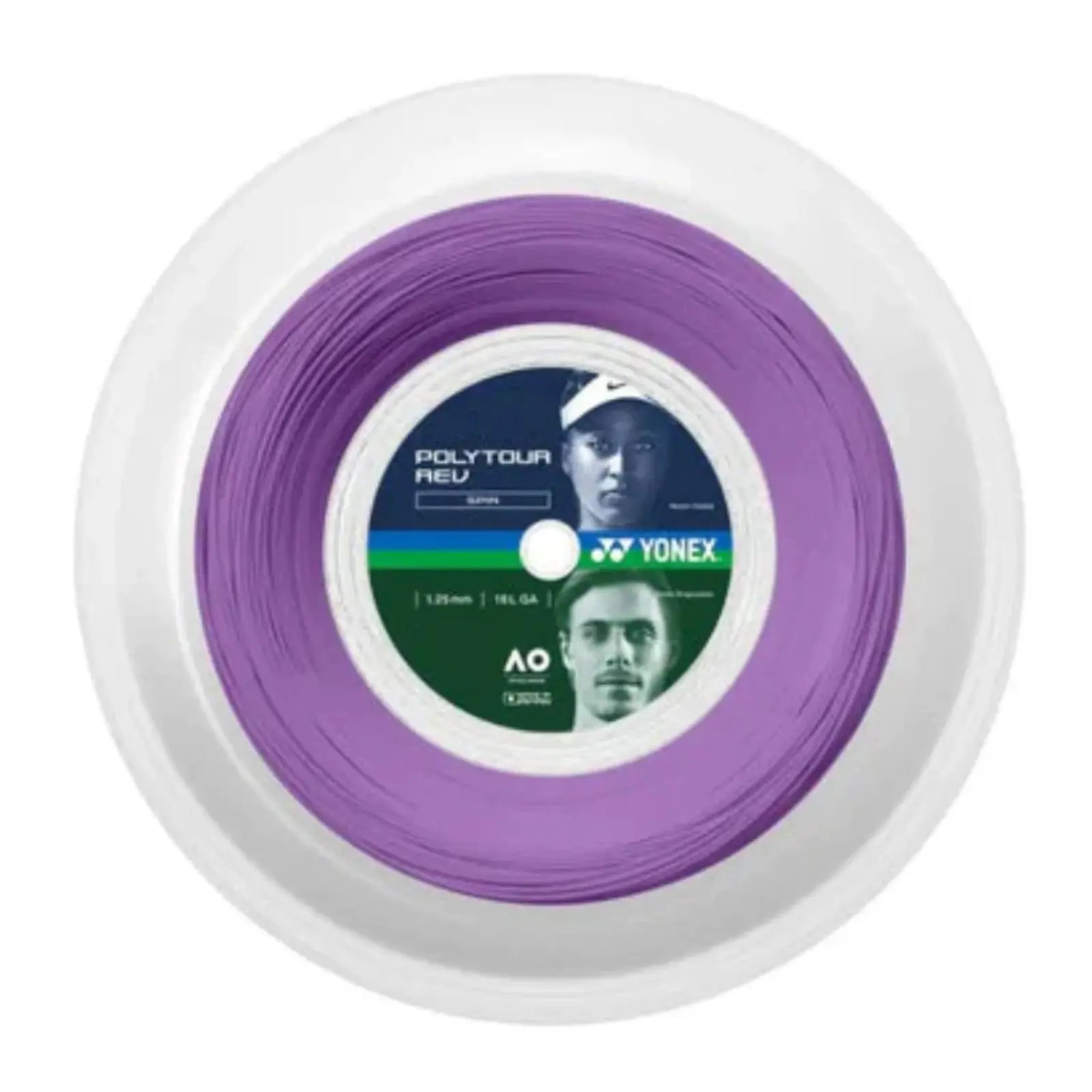 Yonex Tour Rev 1.25 Tennis String 200m Coil-Purple
