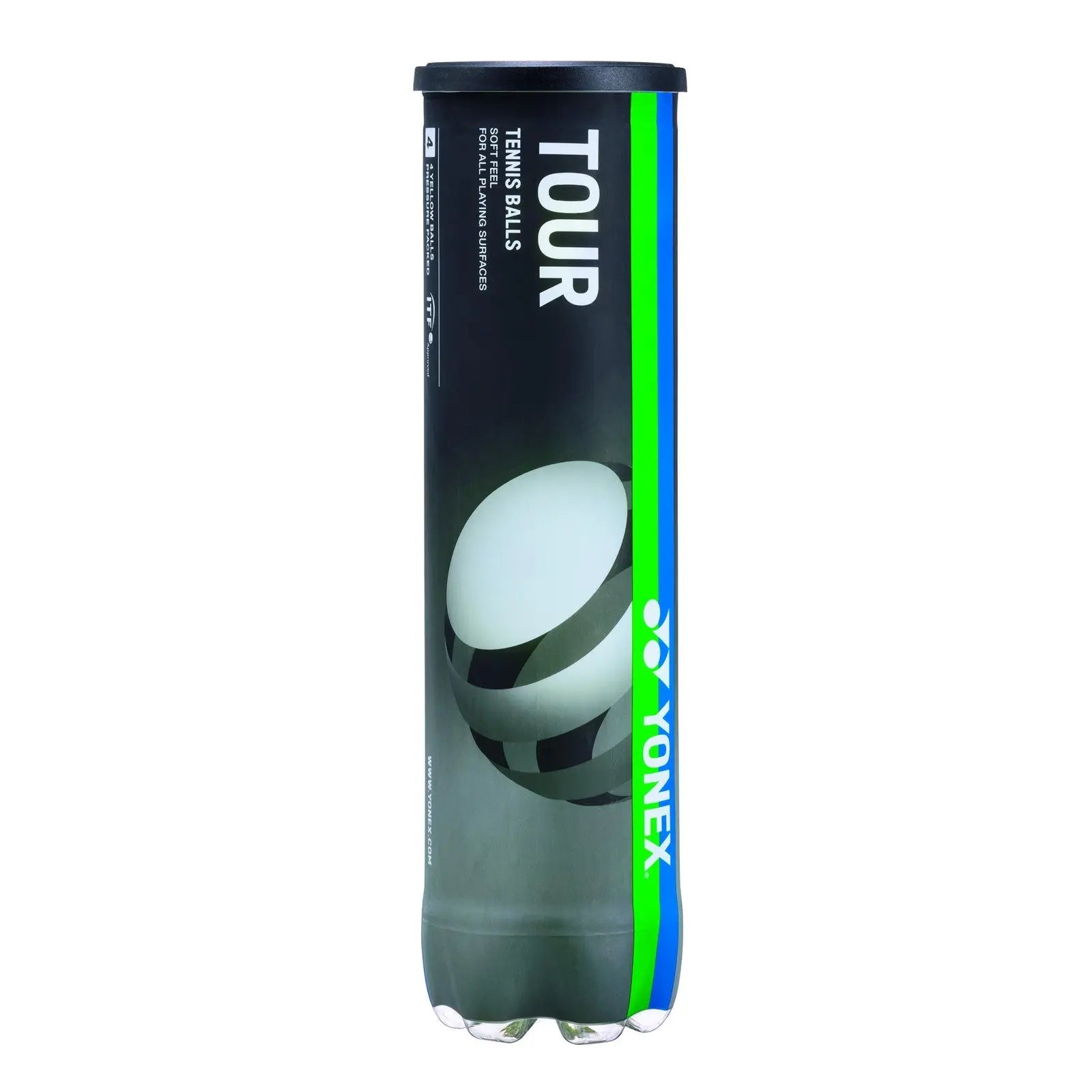 Yonex Tour Tennis Ball - All Court - 4 ball tin