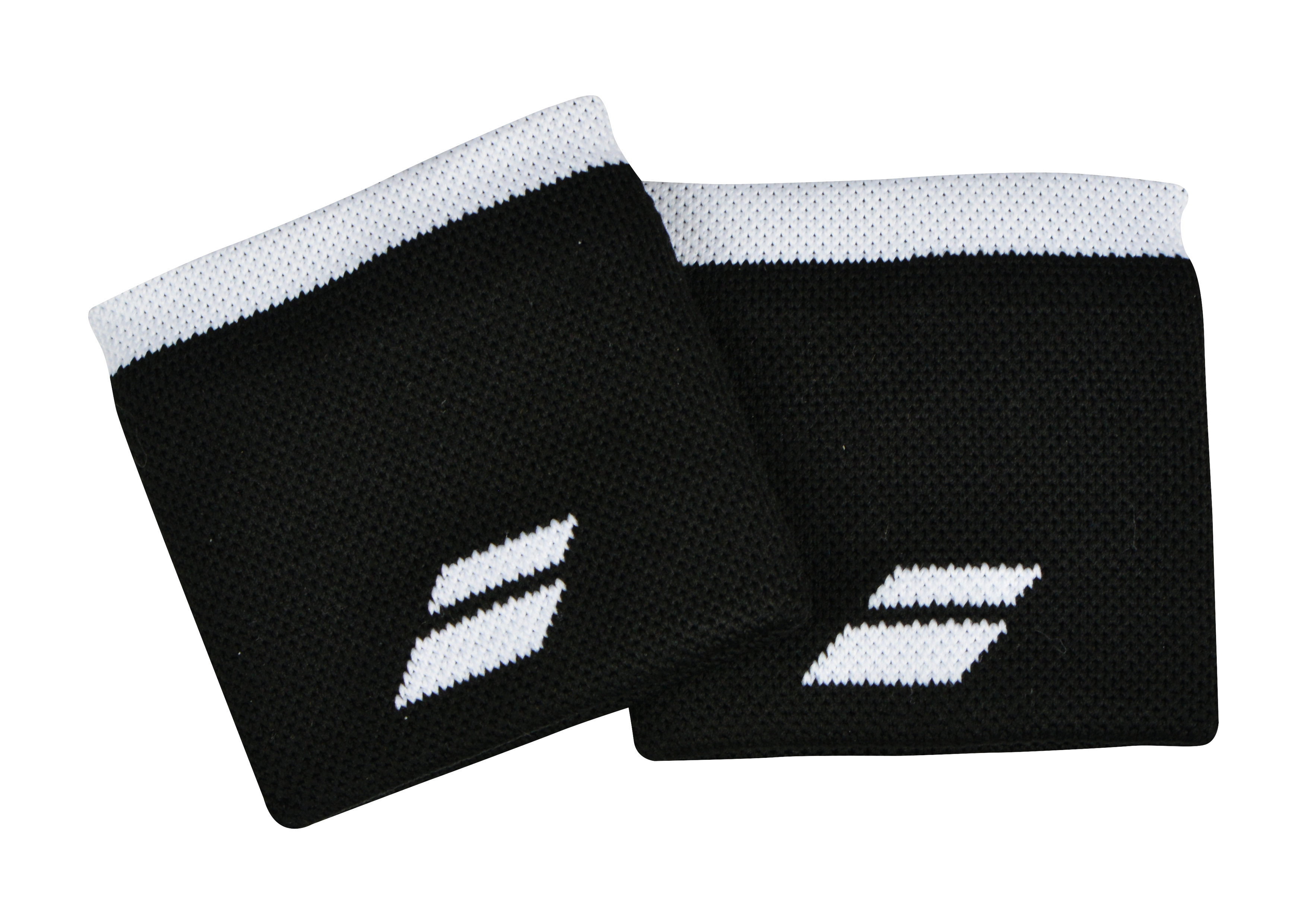 Babolat Logo Wristband - Black/White - 2 Pack