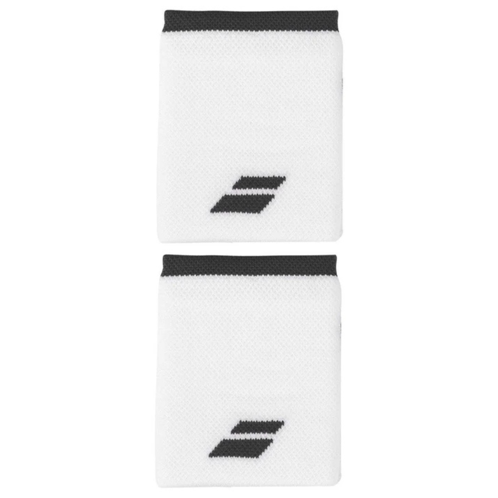 Babolat Logo Wristband Jumbo - White/Rabbit - 2 Pack
