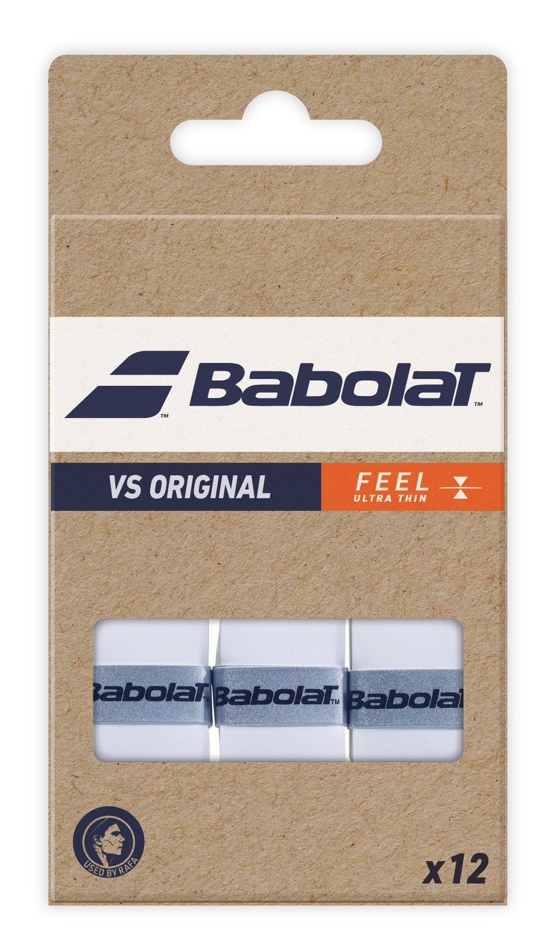 Babolat Tennis Overgrip Vs Original 12 Pack - White