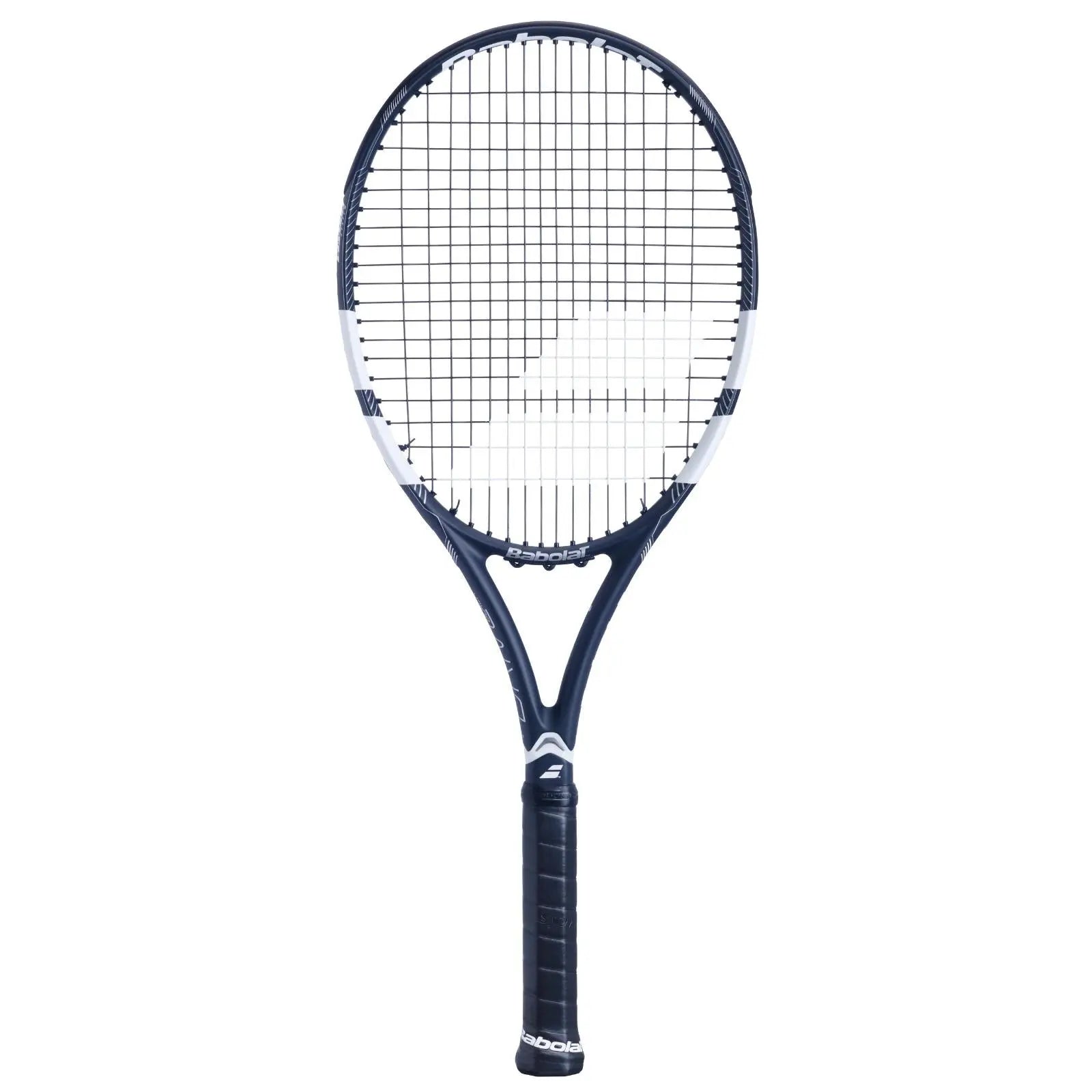 Babolat Drive Black (295g) tennis racquet with white accents and black grip.