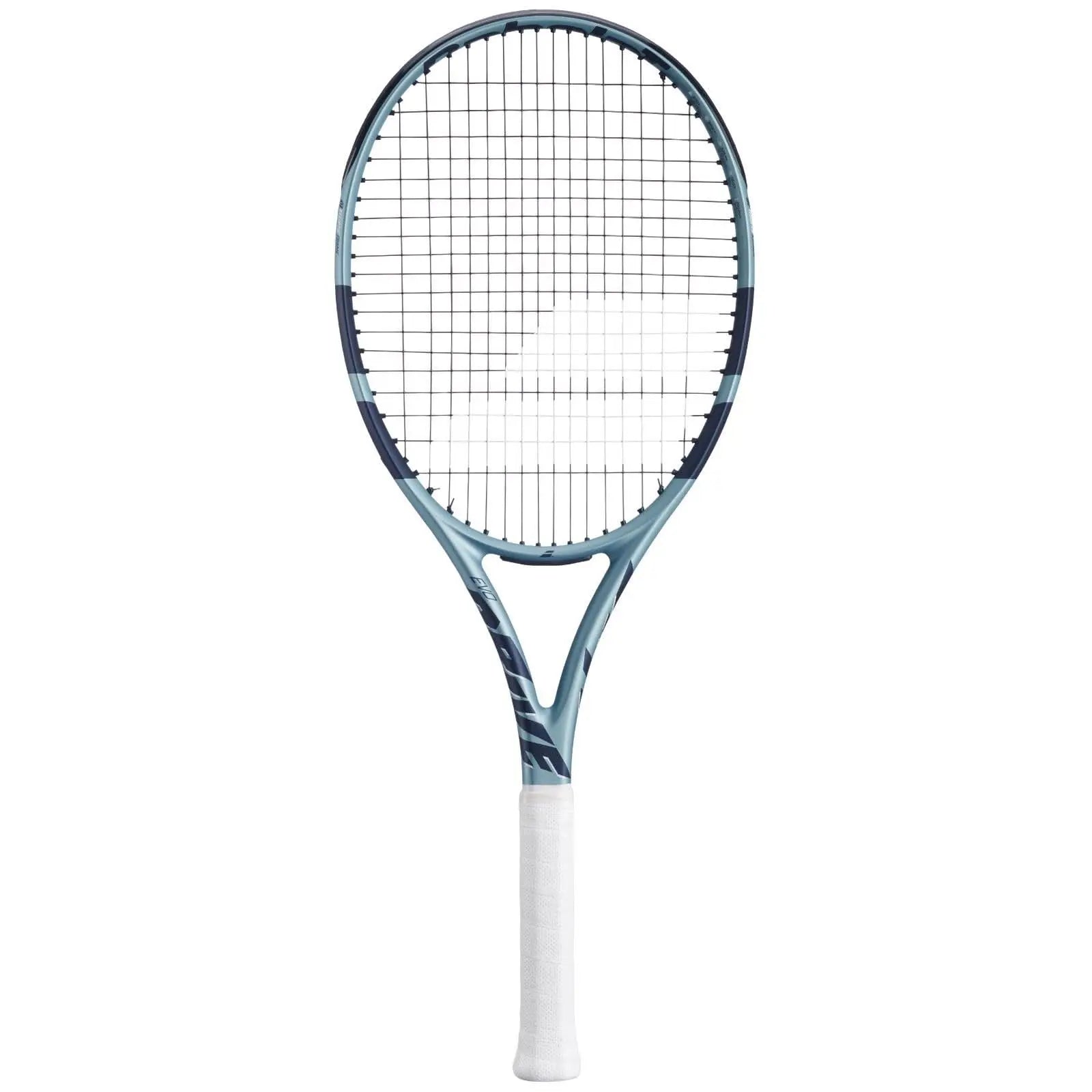 Babolat Evo Drive Gen2 (270g) tennis racquet, light blue and dark blue with white grip.