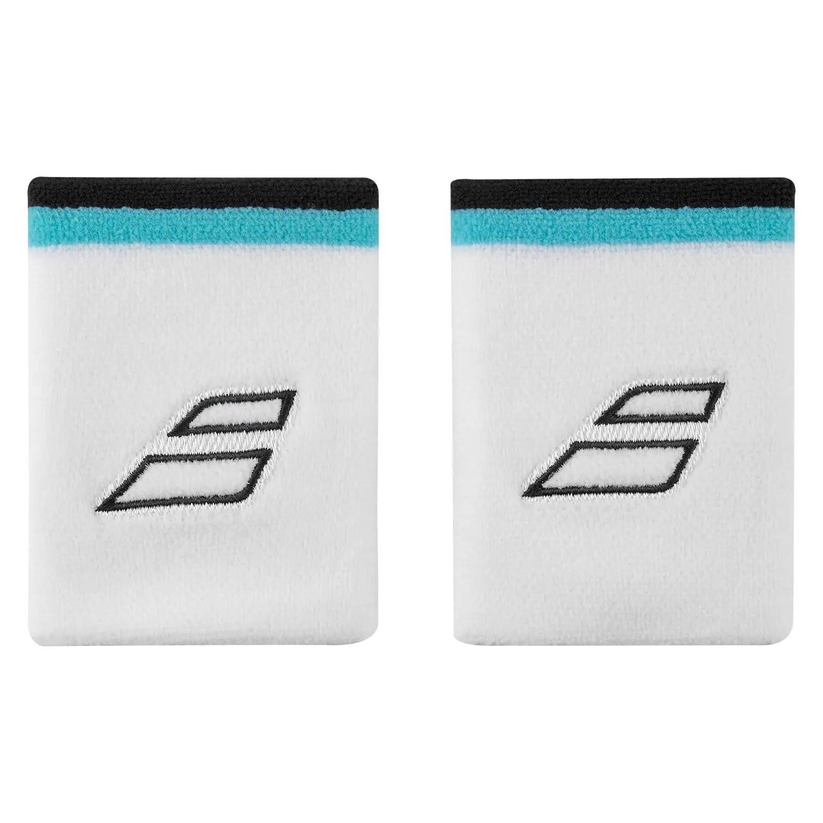 Babolat Terry Jumbo Wristband - White/Estate Blue - 2 Pack