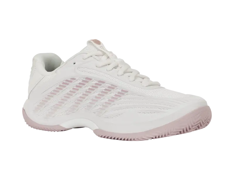 KSwiss Women's Tennis Shoes Hypercourt Express 3 - Clay Court - Blanc de Blanc/Rose Gold