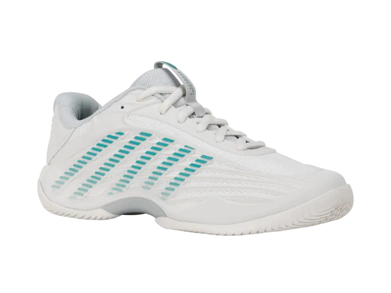 KSwiss Women's Tennis Shoes Hypercourt Express 3 - All Court - Blanc / Gray/Baltic
