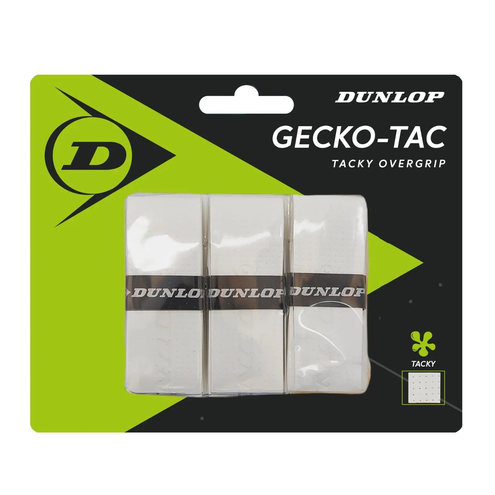 Dunlop Over Grip Gecko-Tac White 3-Pack - Tacky