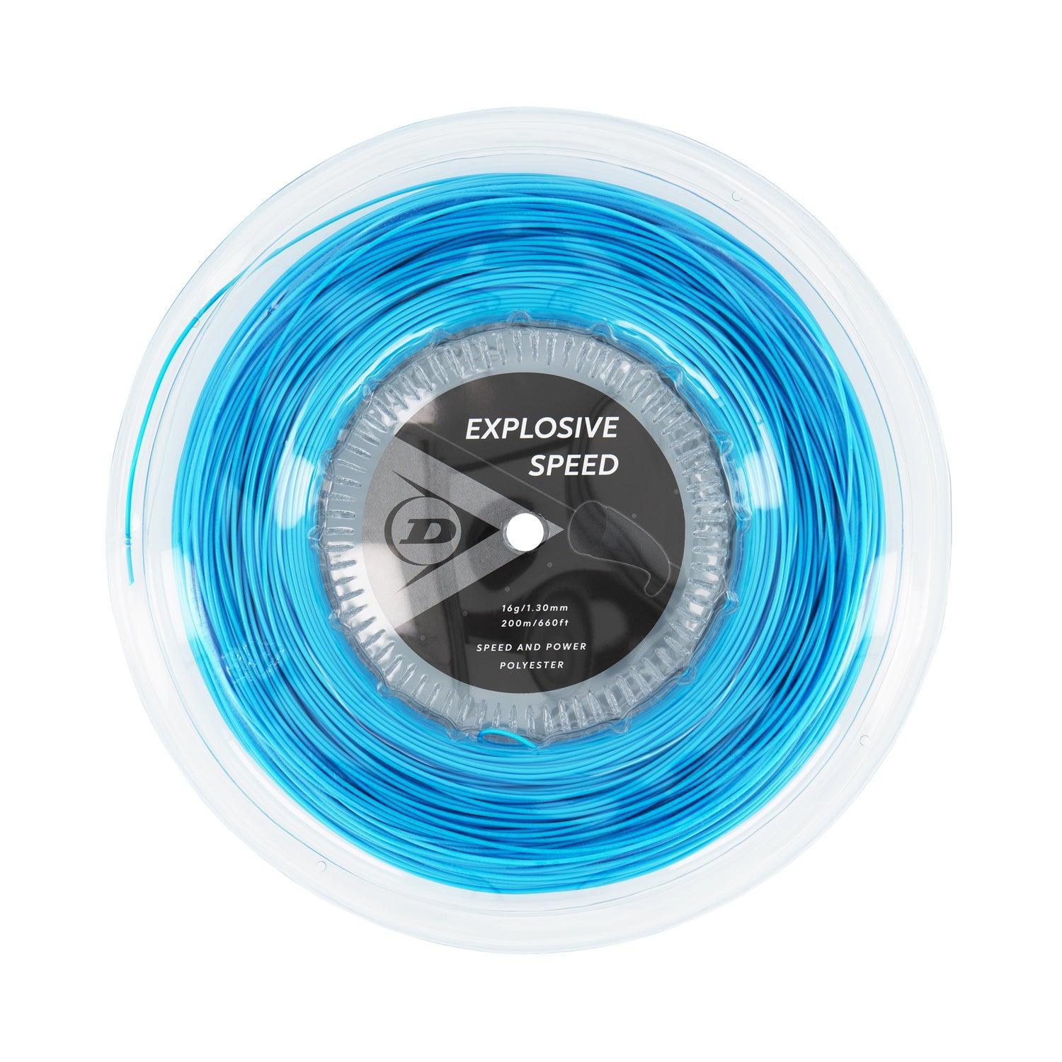 Dunlop Tennis String Explosive Speed 16G 200M Reel Blue - Polyester - Round