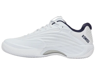 KSwiss Men's Tennis Shoes Hypercourt Express 3 - Clay Court - White/Peacoat/Silver