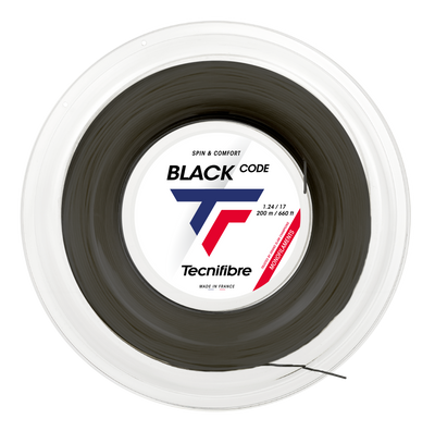 Tecnifibre Tennis String Blackcode 200M - Black - 1.24 - Polyester