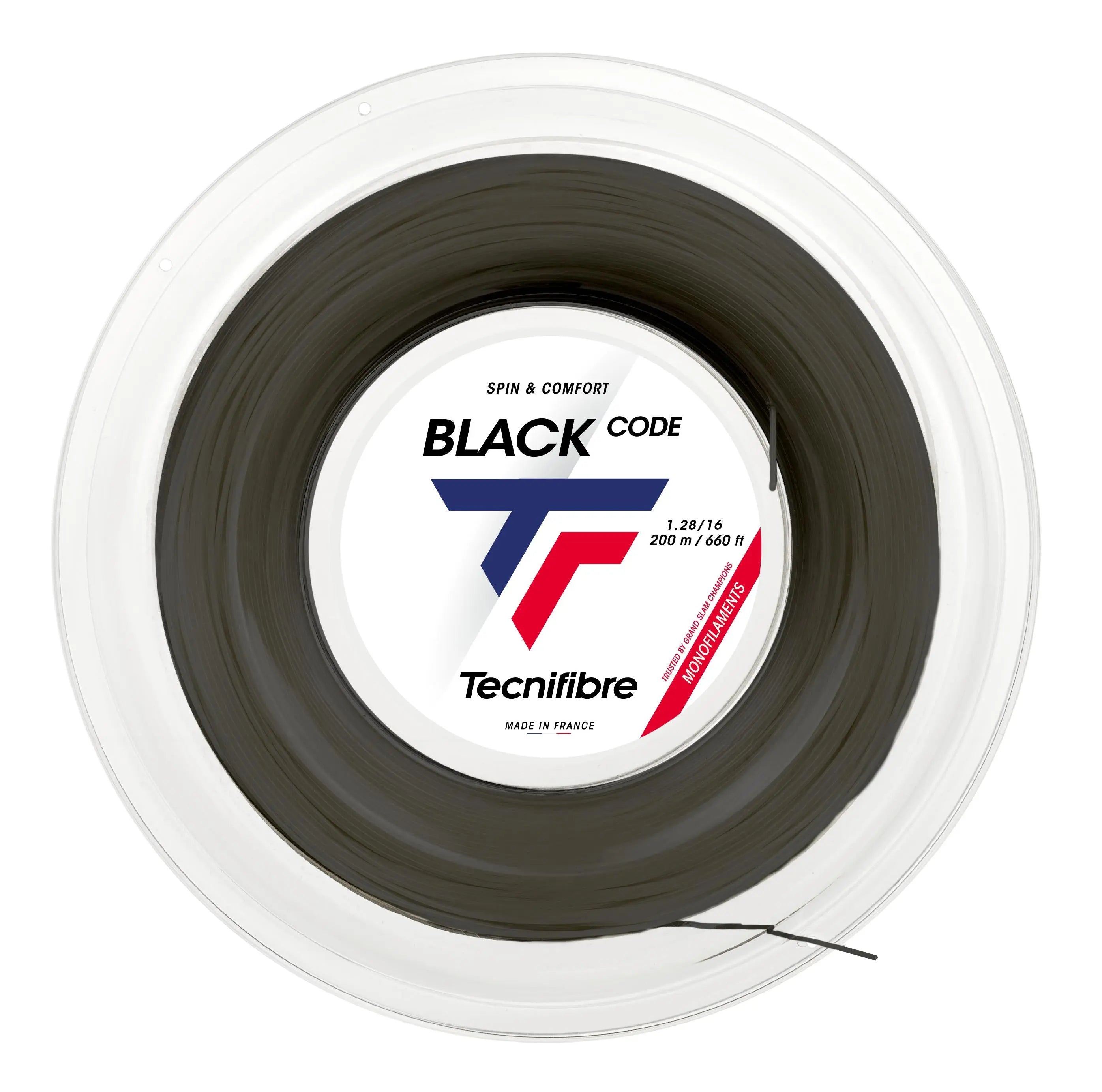 Tecnifibre Tennis String Blackcode 200M - Black - 1.28 - Polyester