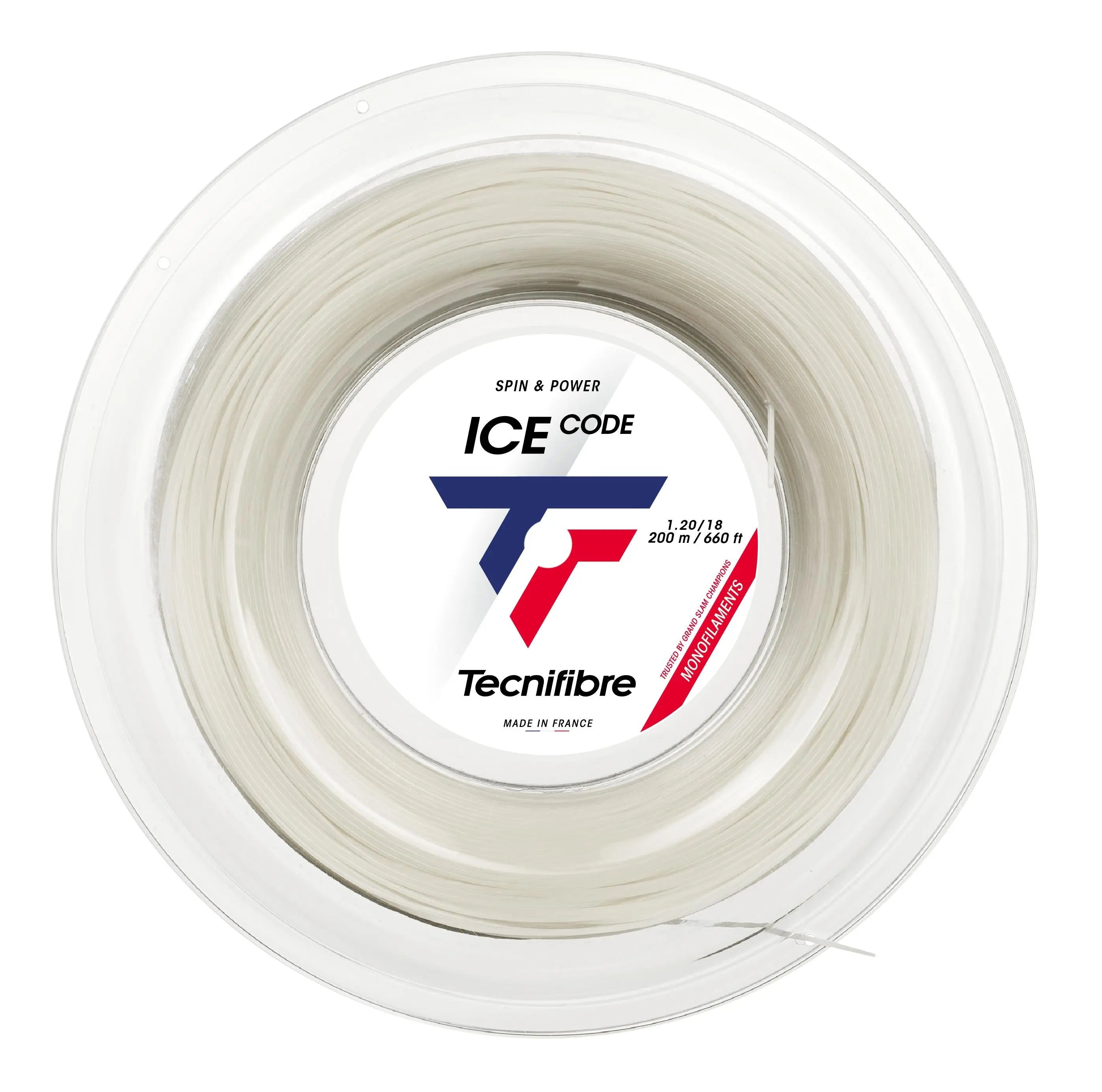 Tecnifibre Tennis String Ice Code 200M - White - 1.20 - Polyester