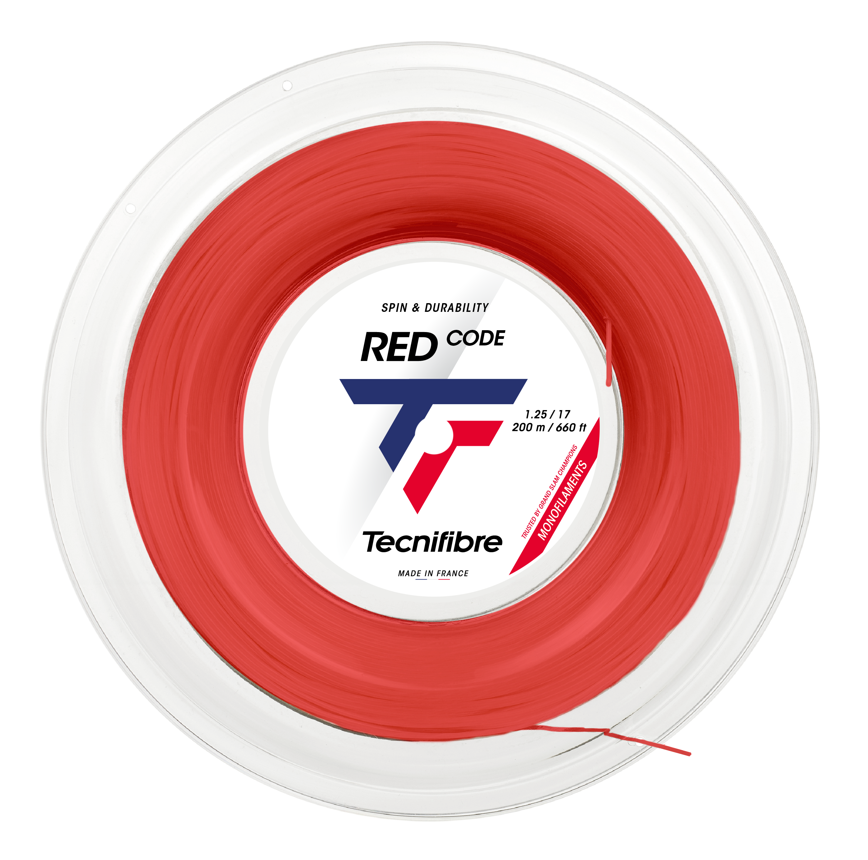 Tecnifibre Tennis String PRO Redcode 200M - Red - 1.25 - Polyester
