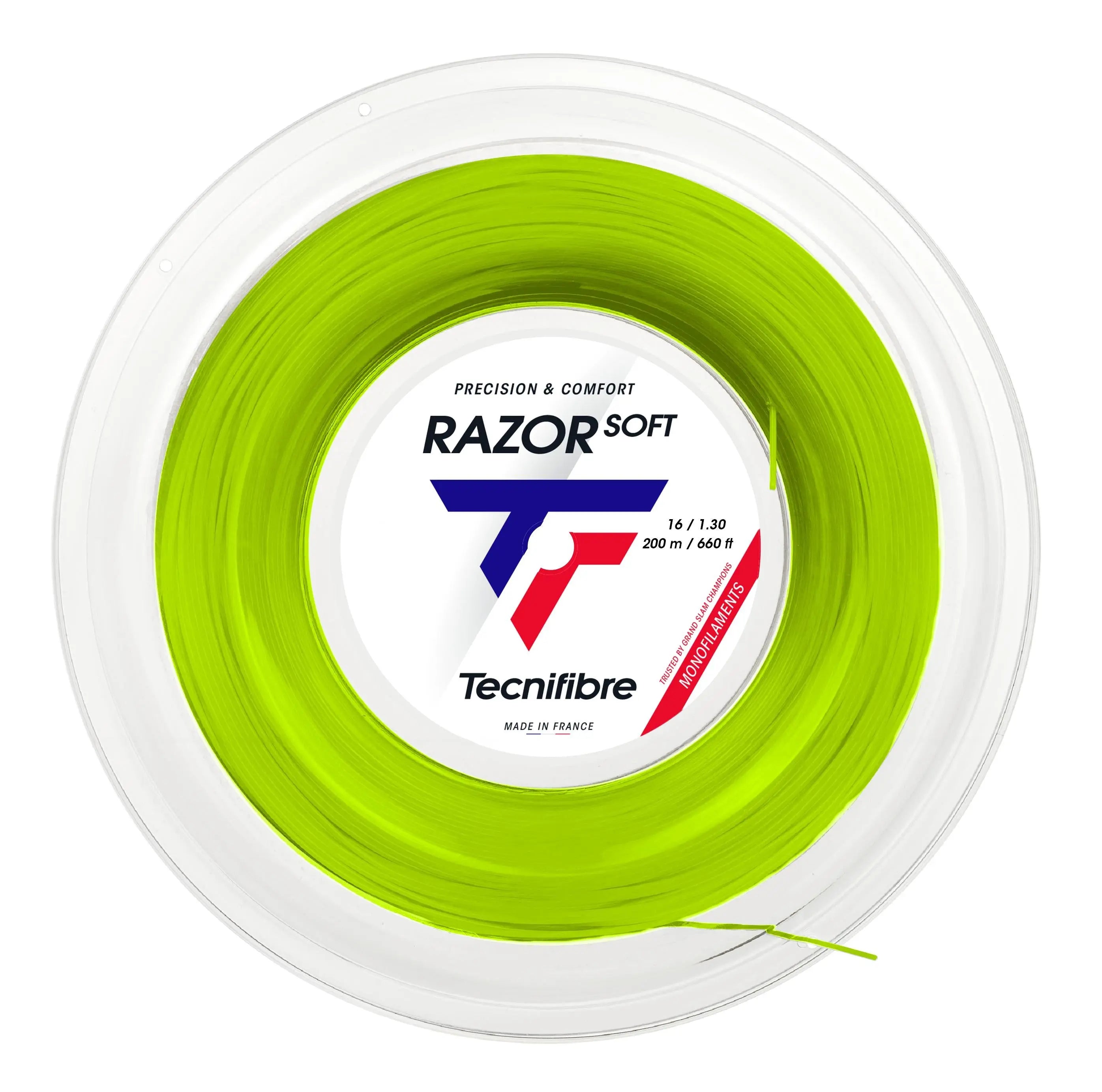 Tecnifibre Tennis String Razor Soft 200M - Lime - 1.30 - Polyester