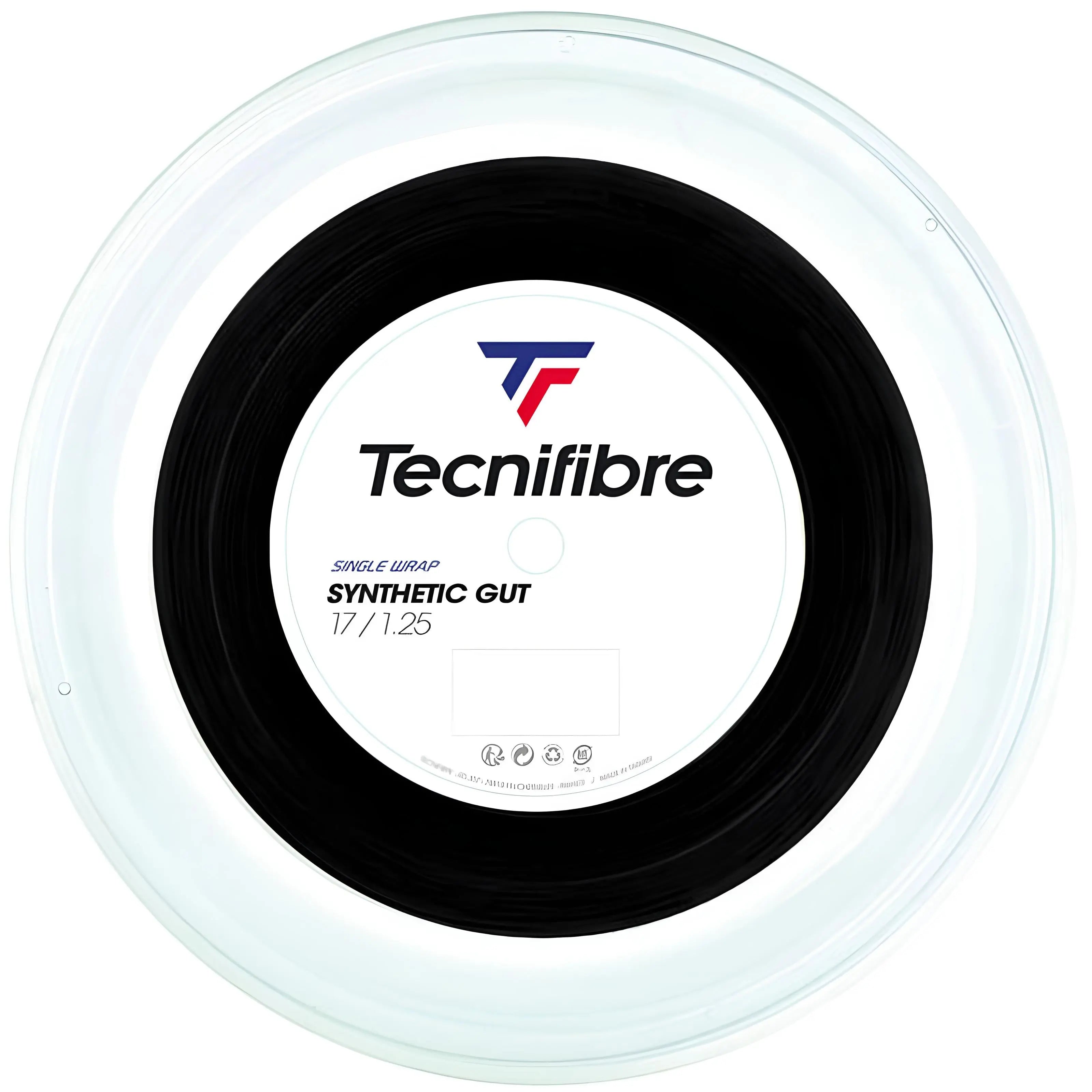 Tecnifibre Tennis String Synthetic Gut 200M - Black - 1.25