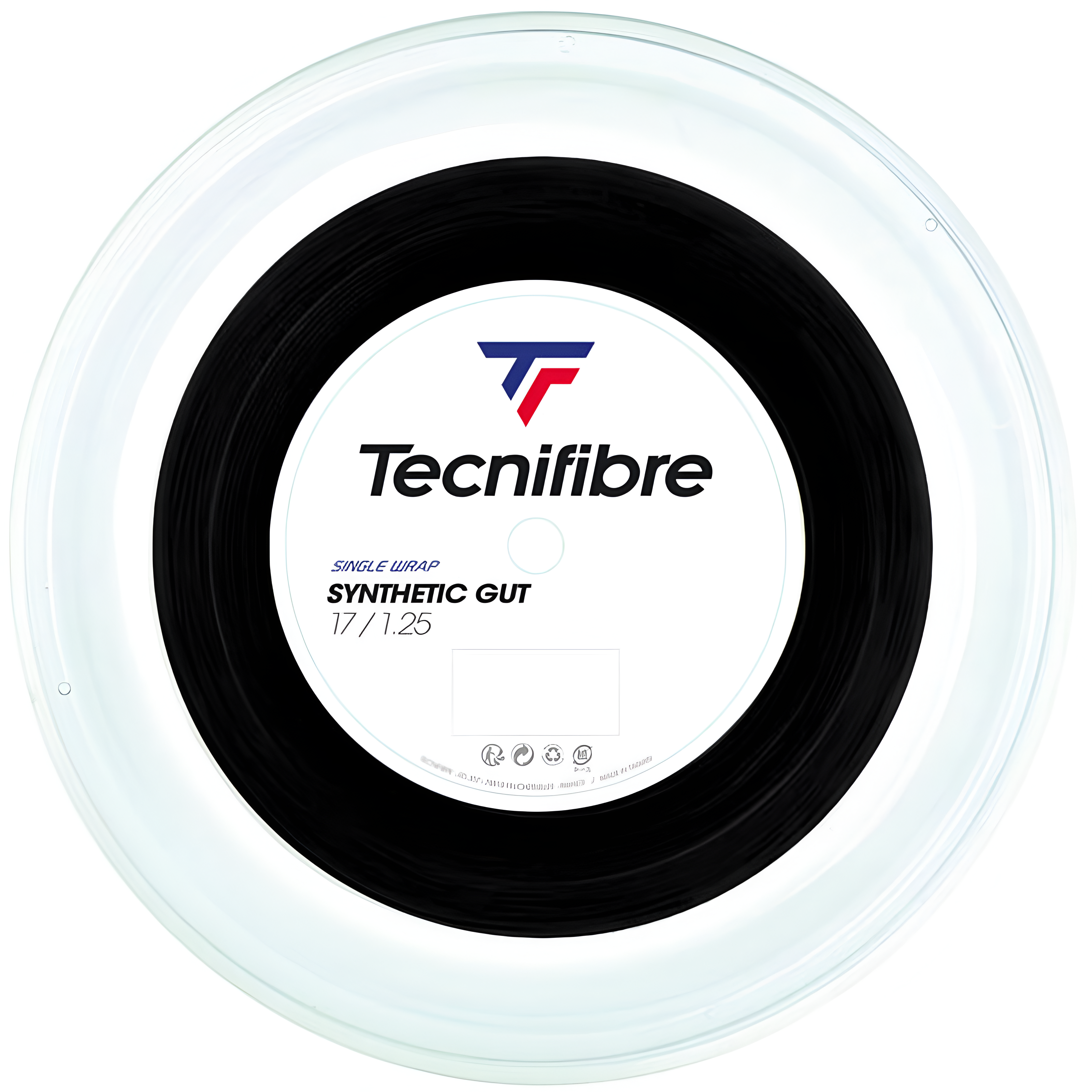 Tecnifibre Tennis String Synthetic Gut 200M - Black - 1.25