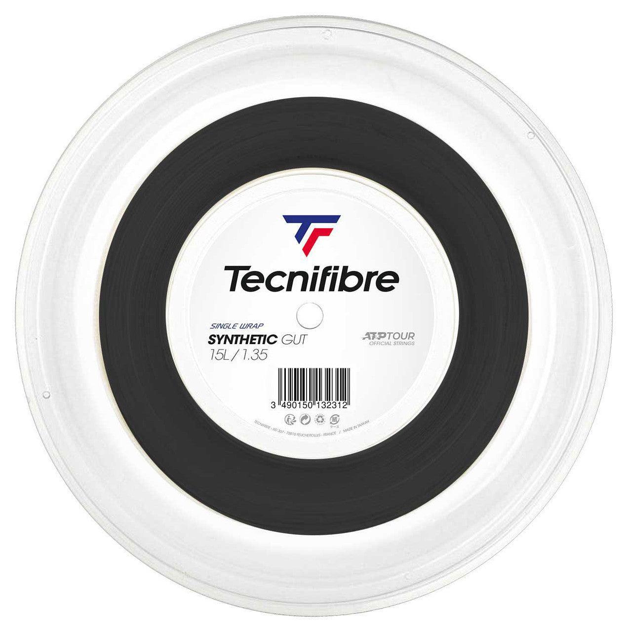 Tecnifibre Tennis String Synthetic Gut 200M - Black - 1.35
