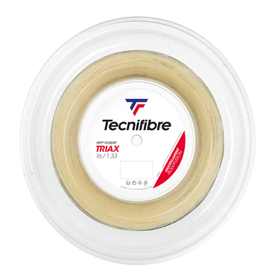 Tecnifibre Triax 1.33 natural polyfusion tennis string reel, 200M.
