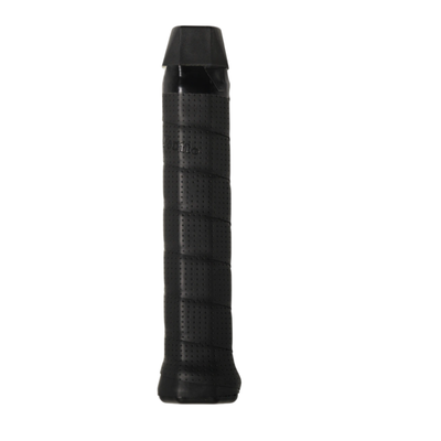 Black Wilson Tennis Sublime replacement grip with perforated design and embossed edges.